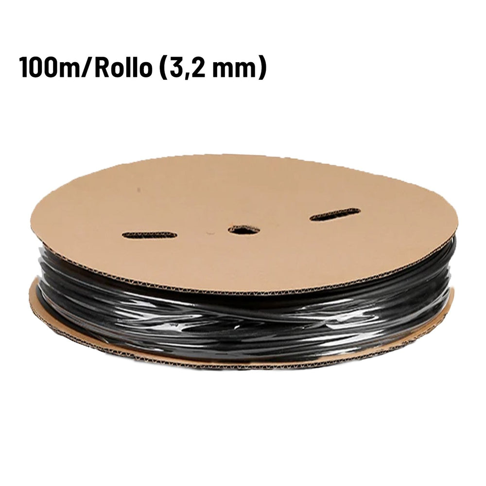 Tubo termorretráctil con adhesivo interno (doble pared) 100 metros - 1 ROLLO 3:1 (3.2 milímetros)