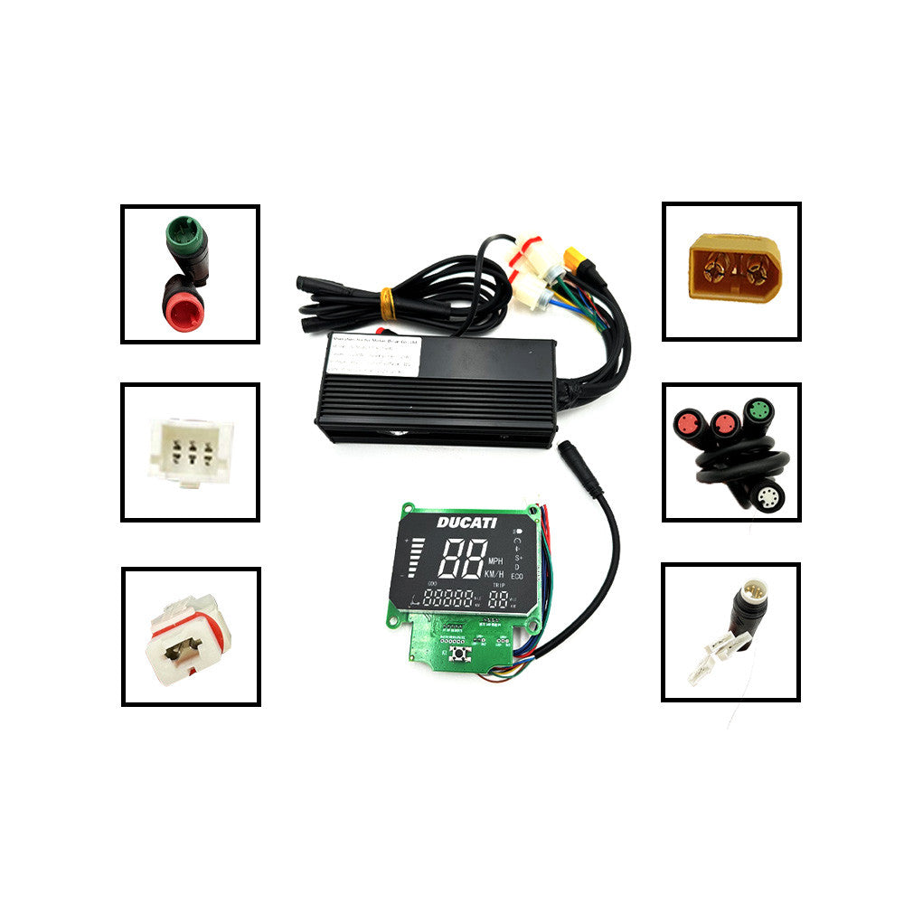 Kit Display y controladora Ducati 48V Scrambler E-Cross enchufe XT90