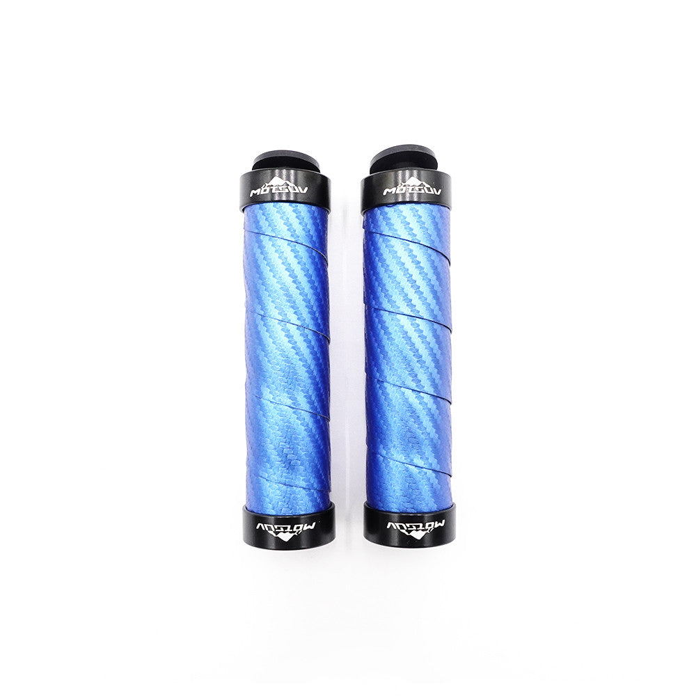 Mangos de carbono azul/negro/rojo (Azul)