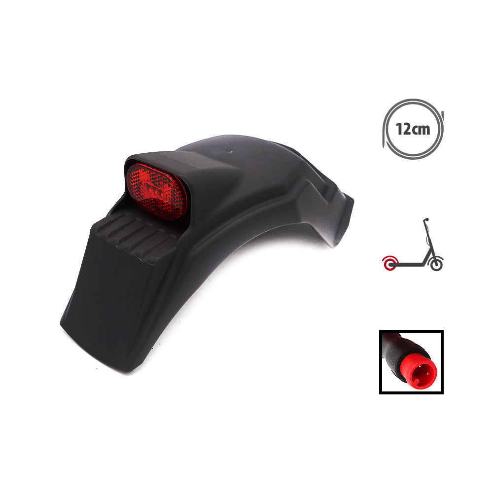 Guardabarros trasero con LED Dualtron Togo negro