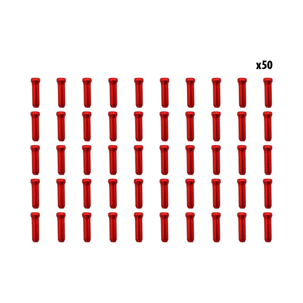 Topes de cable rojos x50 uds