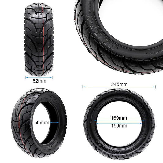 TUOVT Tubeless Offroad-Reifen 80/65-6 (10×3) (255×80) kompatibel mit Dualtron-Scootern Zero 10x KuGoo M4
