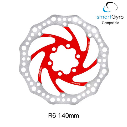 Disco de freno R6.1 140mm 6H rojo