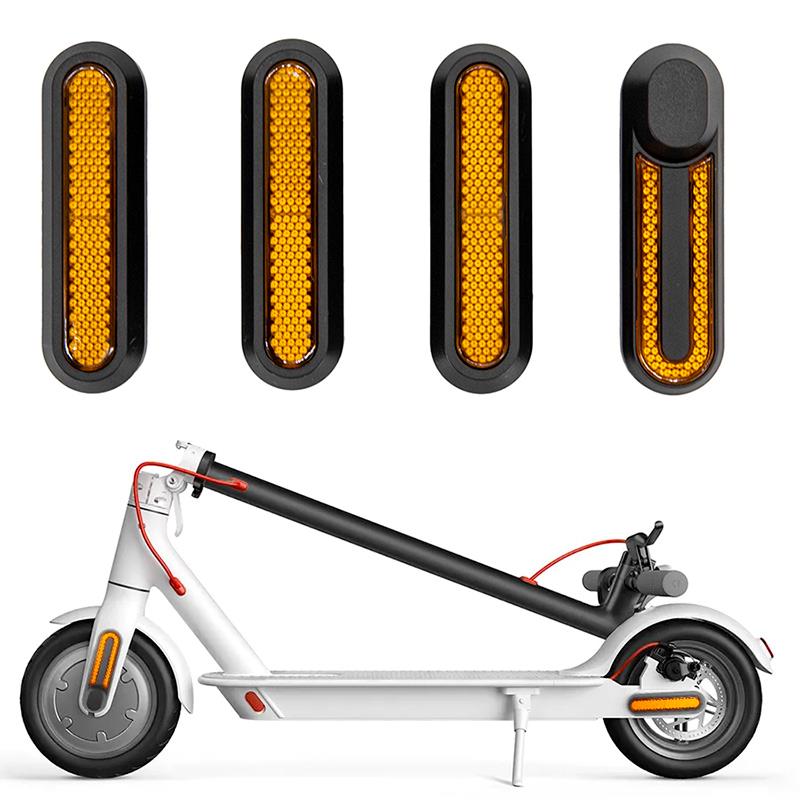 Catadióptrico negro con reflector amarillo para Xiaomi