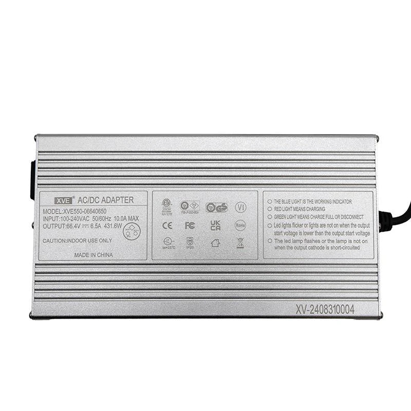 Cargador 60V (salida 66,4v) 6,5A conector LP16- GX16 DUALTRON