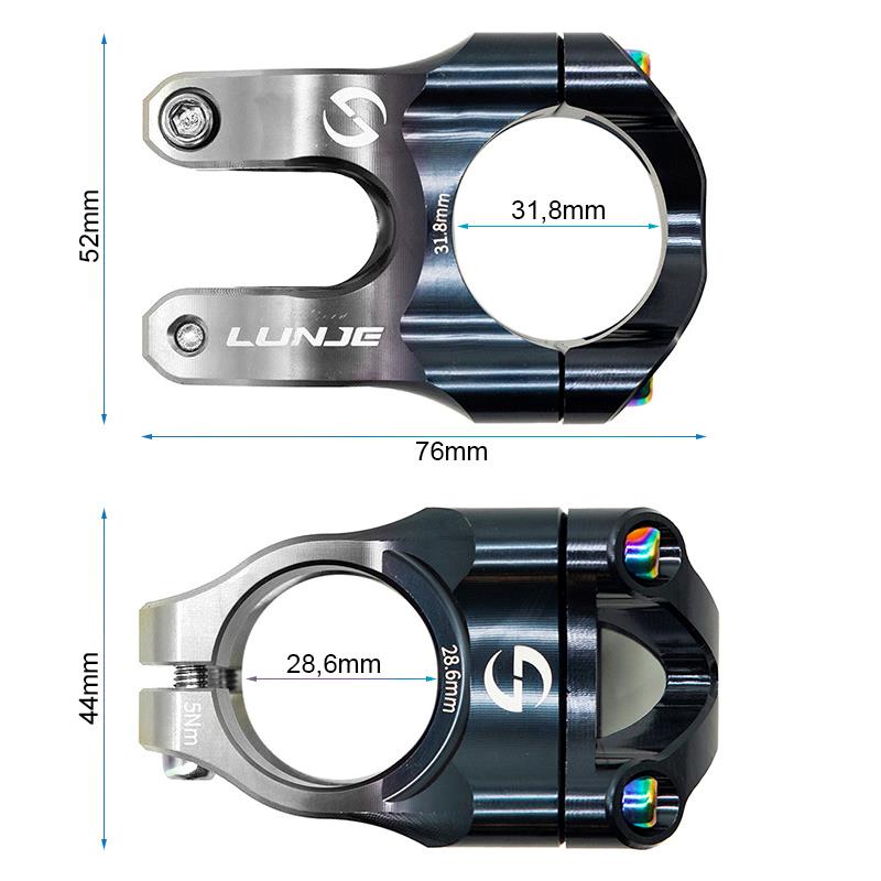 Potencia para manillares de 31,8mm EWPM-002