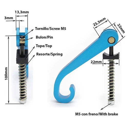 Palanca módulo de plegado Smartgyro Speedway & Rockway, Urbanglide, Ecoxtreme, Zwheel