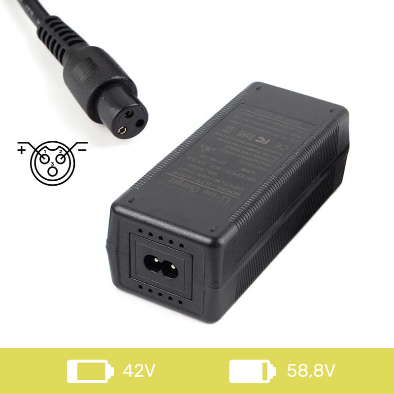 CARGADOR 72V 7A CONECTOR 2* GX16