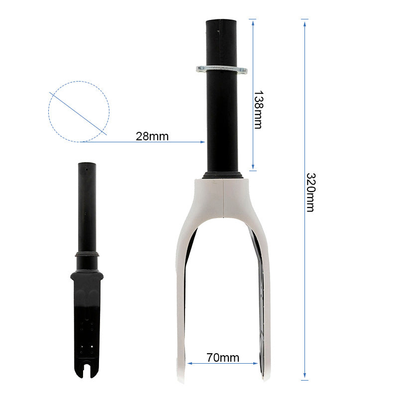 Horquilla con embellecedor blanco para Xiaomi
