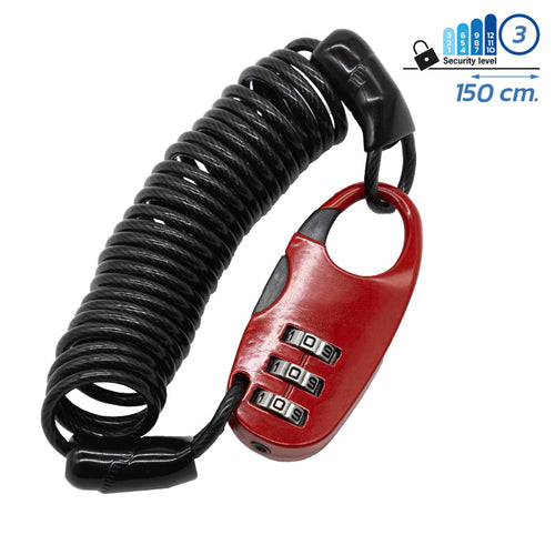 LCK-035 Candado de cable con contraseña - 1,5M