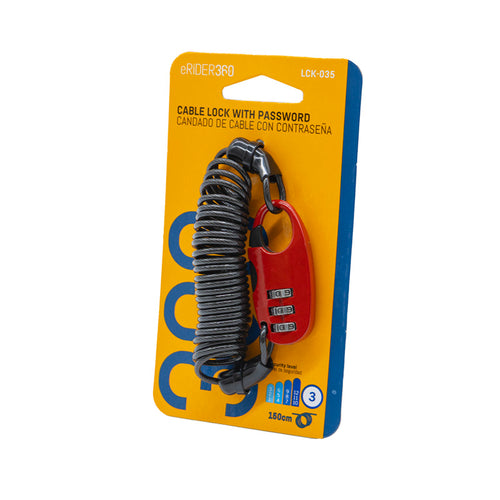 LCK-035 Candado de cable con contraseña - 1,5M