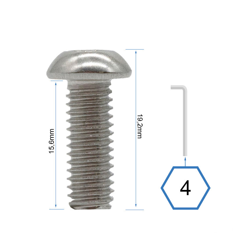 TORNILLOS TAPA DELANTERA Y TRASERA BASE DUALTRON MINI 30 UNDS
