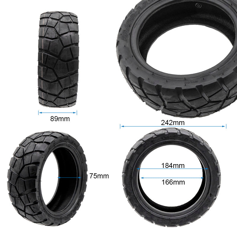 Neumático tubeless 80/50-6.5 Ewheel Rhinotrack Runflat