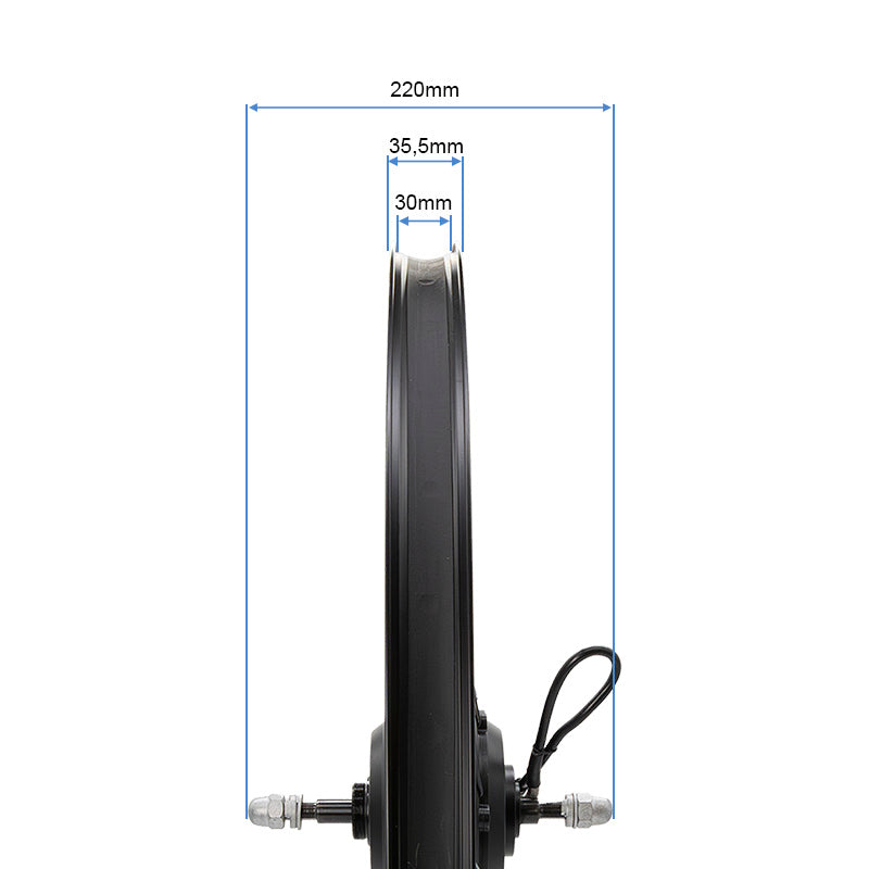 Llanta trasera 29x2,4 con motor 250w 42nm ROKTAR/ZEPHIR