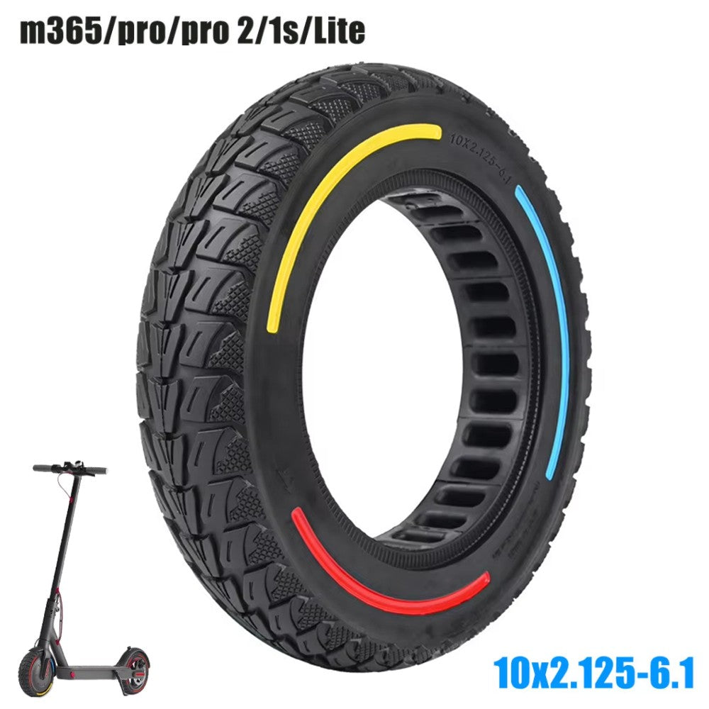 Neumático 10x2.125-6.1 sólido macizo compatible con Xiaomi M365 PRO PR