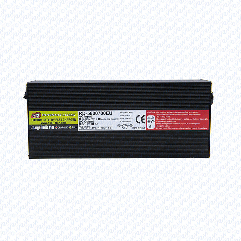 Cargador rápido 52V 7A conector GX16 – original Minimotors Dualtron