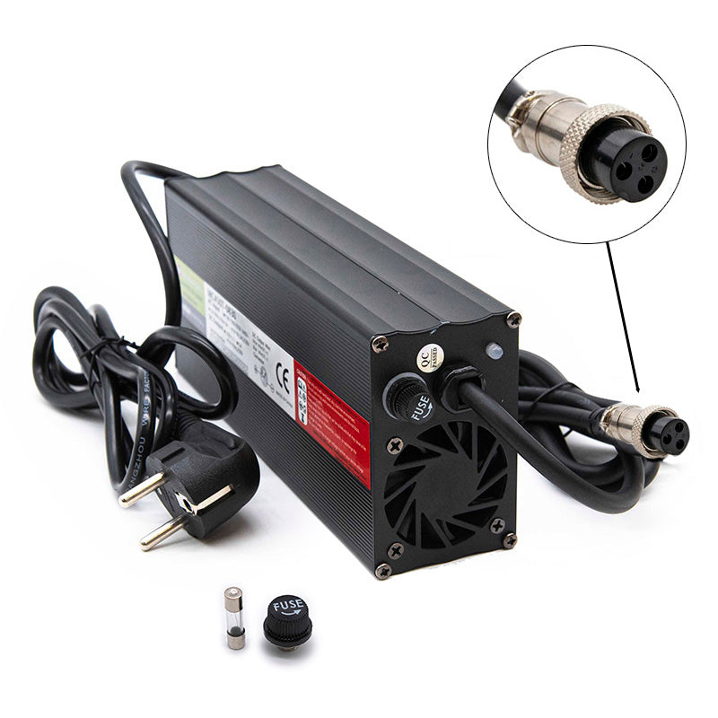 Cargador rápido 72V 5A conector GX16 – original Minimotors Dualtron