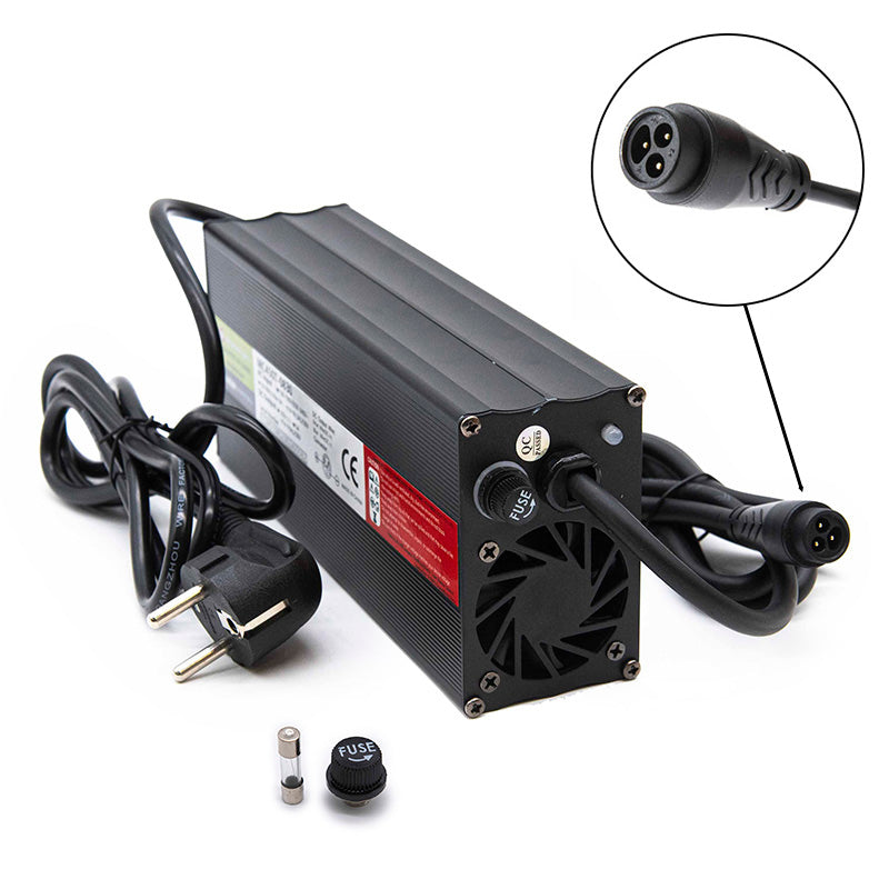 Cargador rápido 60V 6,5A conector LP-16 – original Minimotors Dualtron