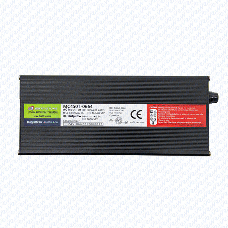 Cargador rápido 60V 6,5A conector GX16 – original Minimotors Dualtron