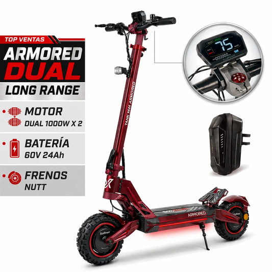 Patinete Eléctrico Ecoxtreme ARMORED | 2026 (OFERTA)+BOLSO REGALO+CARGADOR RAPIDO