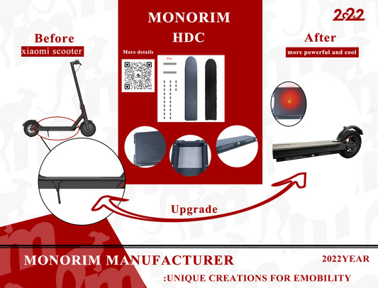 Tapa con disipador de calor para suplemento bateria xiaomi e Imitaciones Pro (MONORIM)