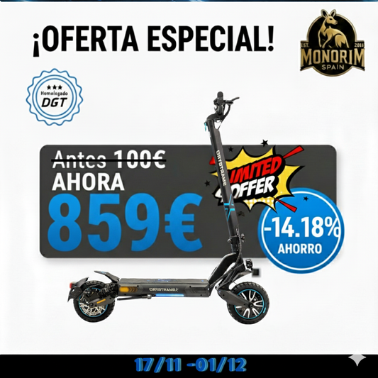 (OFERTA 17-11 al 1-12)Patinete eléctrico smartGyro CROSSOVER DUAL MAX 2 y LR Certificado