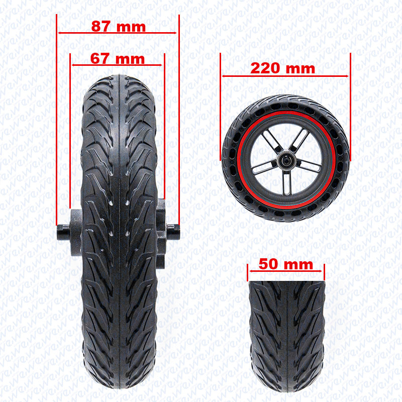 Llanta con rueda maciza 8,5 pulgadas Zwheel