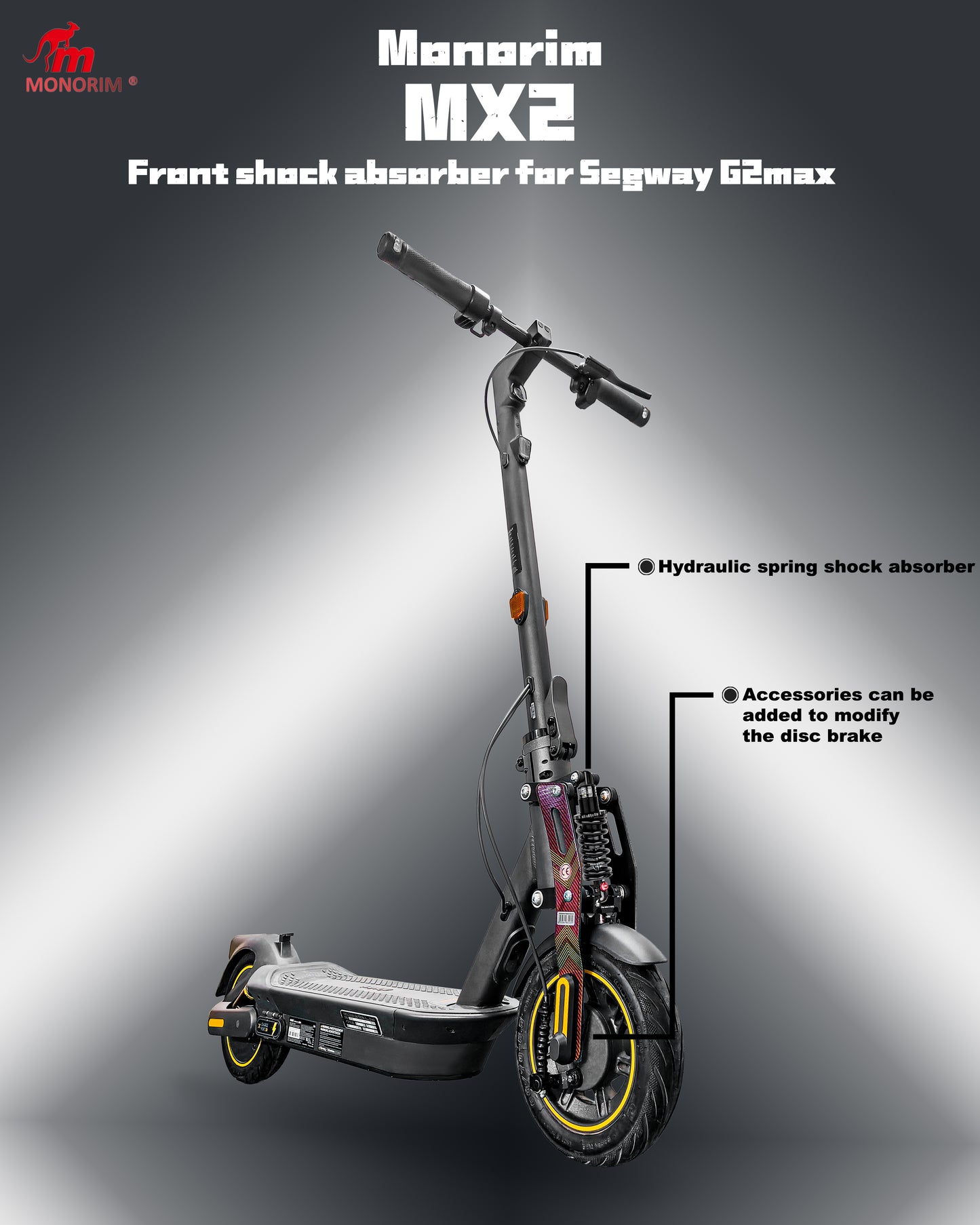 SUSPENSION AVANT MONORIM V4 / POUR XIOAMI STANDARD-PRO