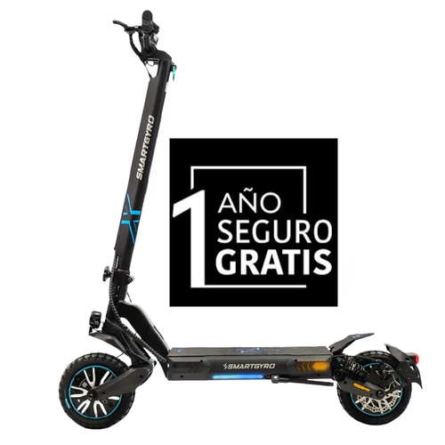 Patinete eléctrico SmartGyro CROSSOVER DUAL MAX 2 LR Homologado DGT