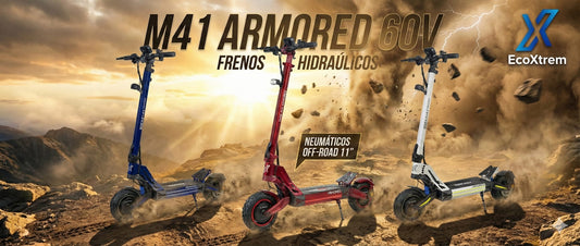 Patinete eléctrico Ecoxtreme ARMORED | 2026 (OFERTA)+BOLSO REGALO+CARGADOR RAPIDO