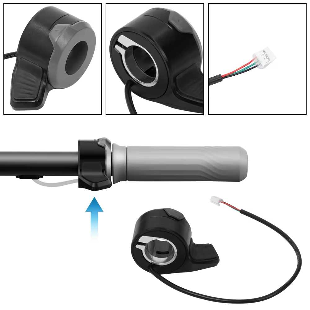 Accélérateur avec bouton d'alimentation