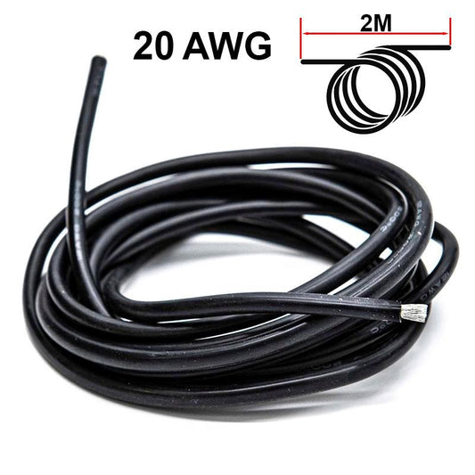 Cable negro AWG - 2M