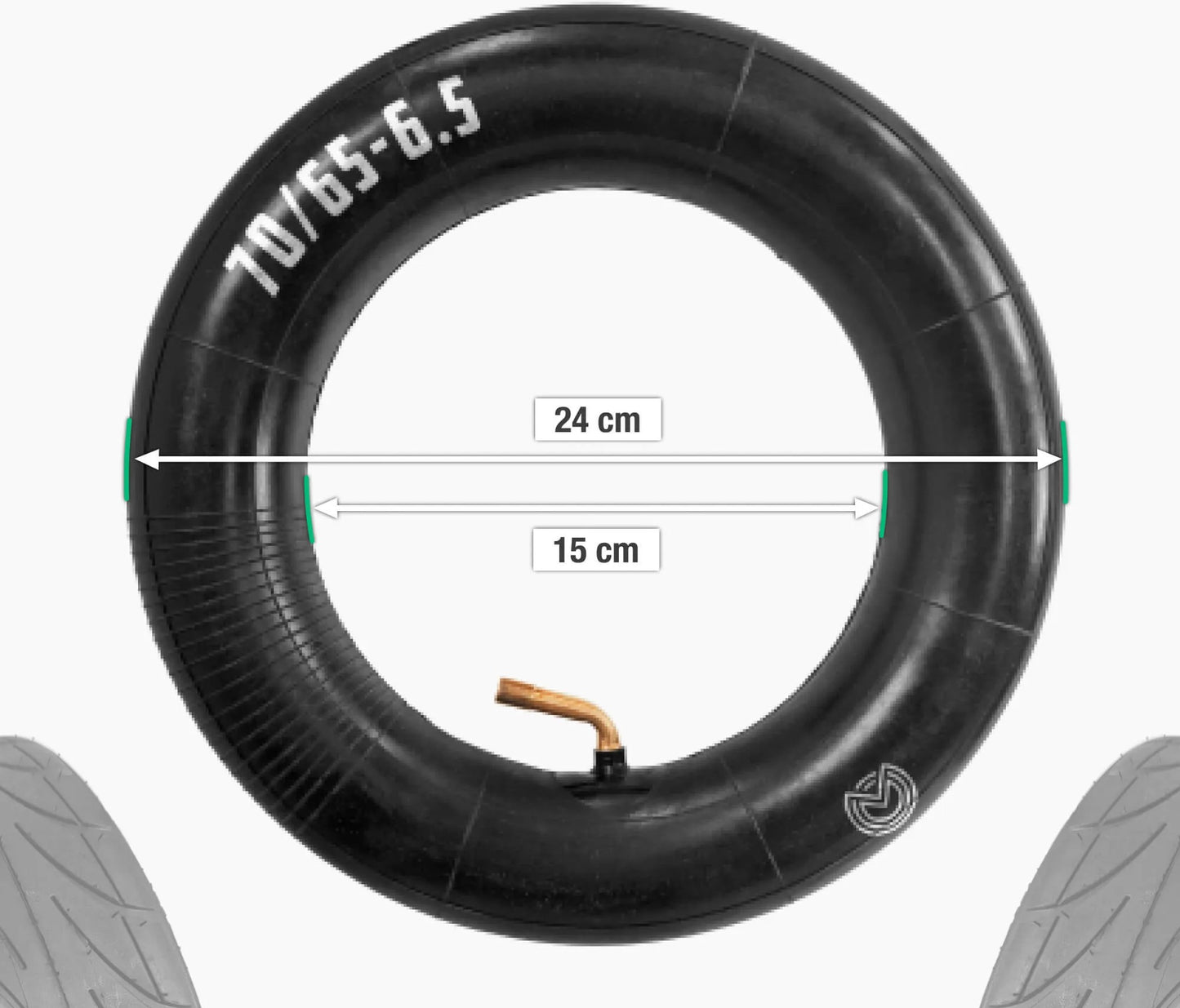 Cámara de aire 70/65-6.5 – Válvula curva 70/0