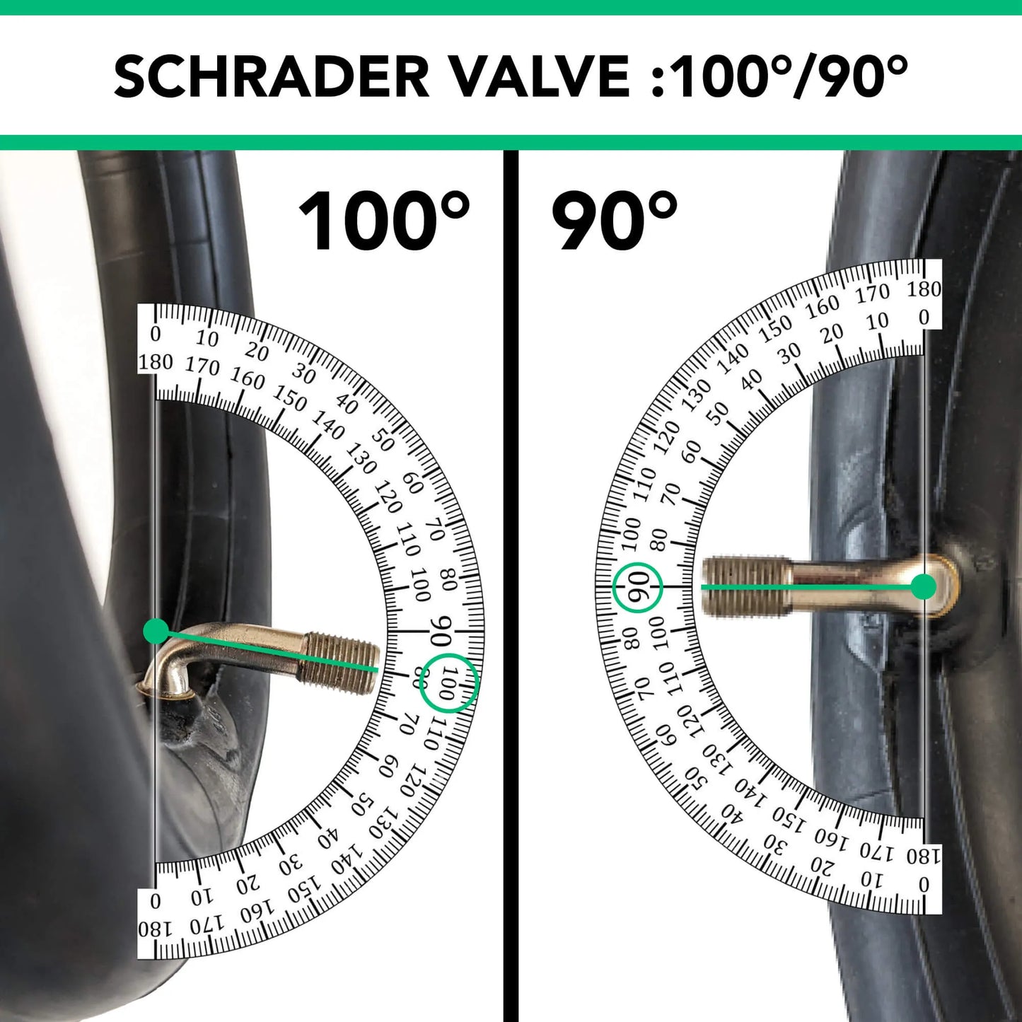 Cámara de Aire 8.5×2.00-5.5 con Válvula curva 100/90