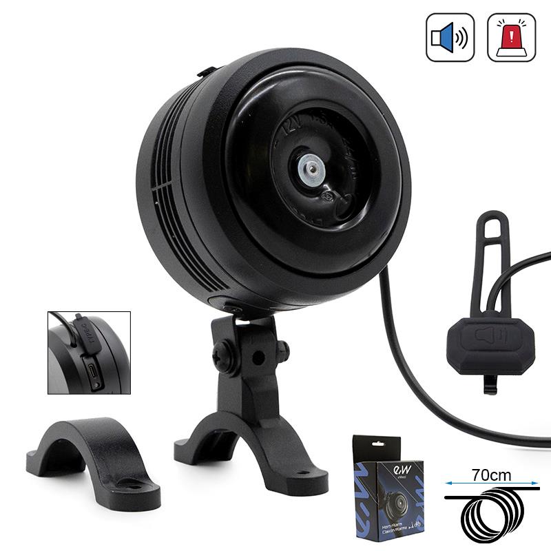 Claxon con alarma alta potencia -70dB