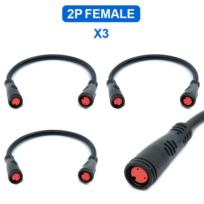 Conector adaptador 17cm waterproof 8mm