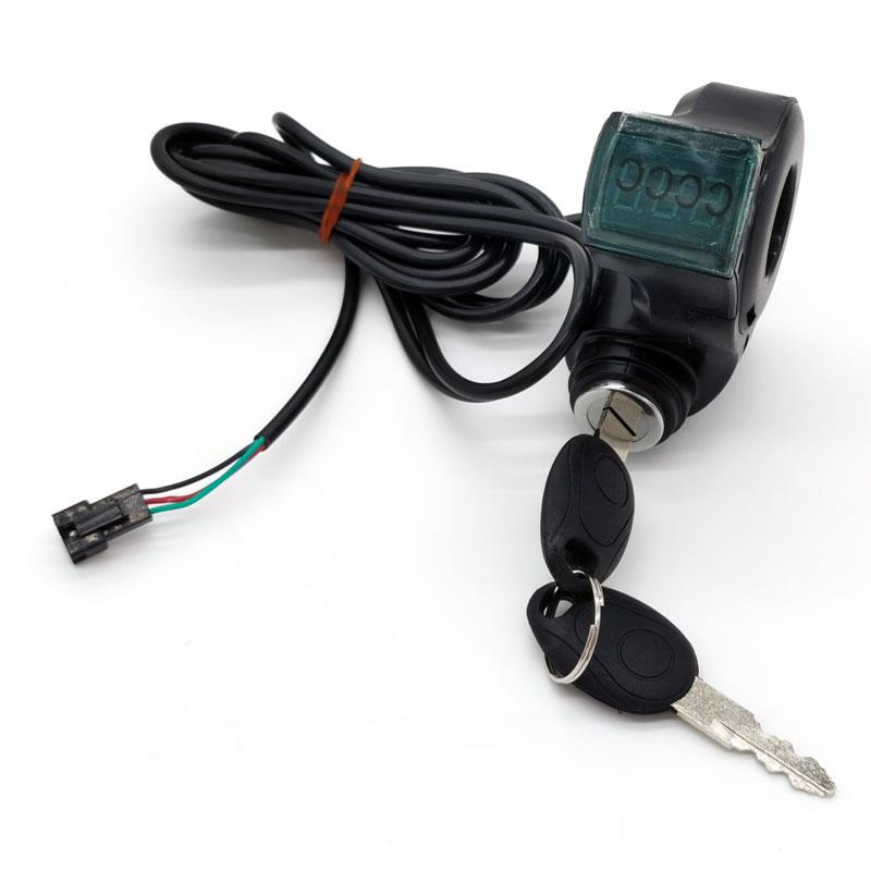 Clé de contact avec voltmètre - Connecteur SM