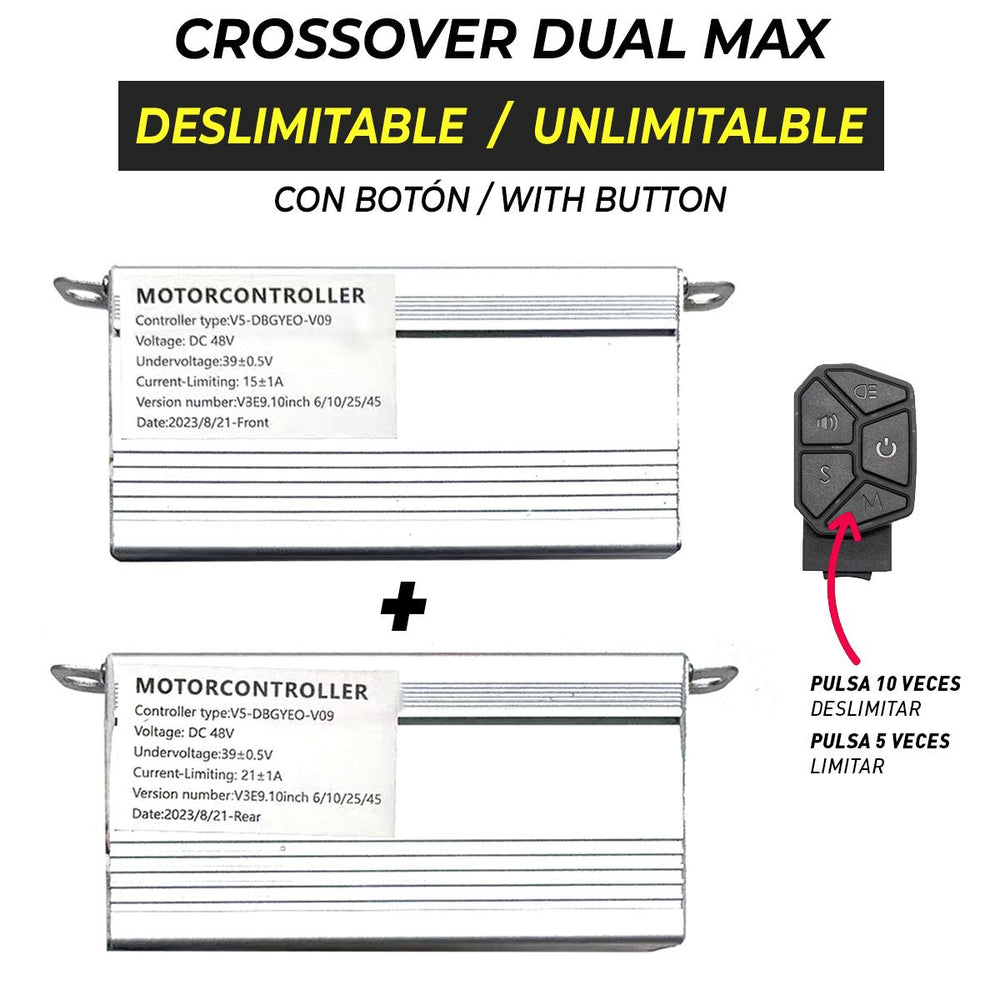 Controladoras Smartgyro deslimitables para Crossover Dual Max (delantera + trasera) - Homologado