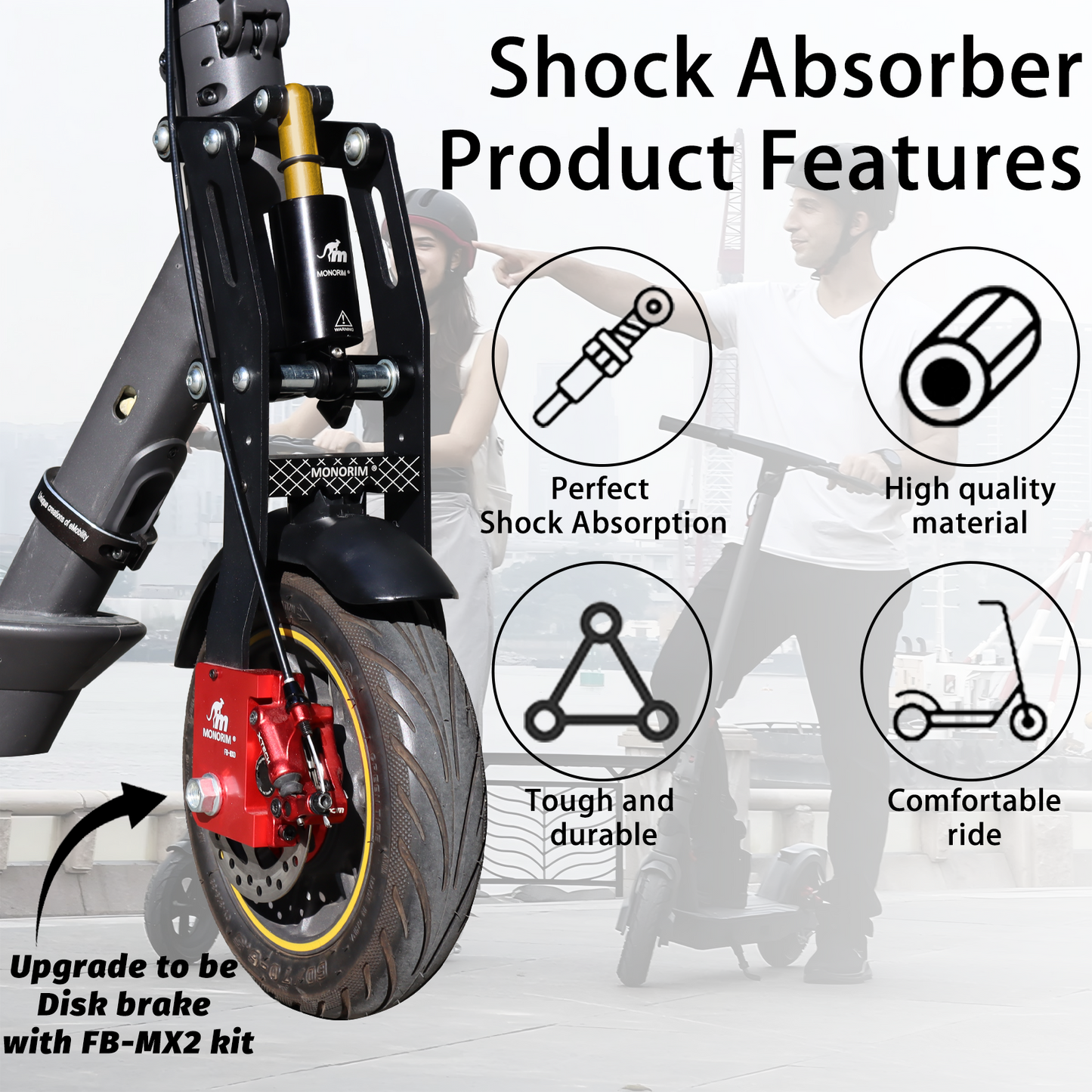 Suspension MONORIM delantera de aire Segway Max Ninebot Serie G2/G65 (MG2)