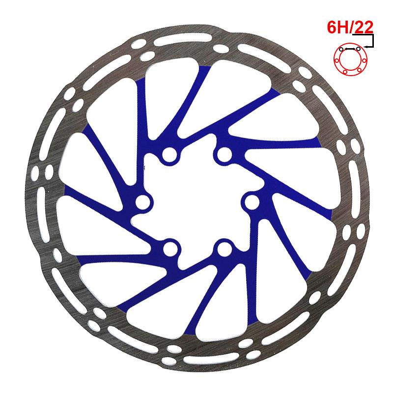 Disco de freno 140mm 6H azul