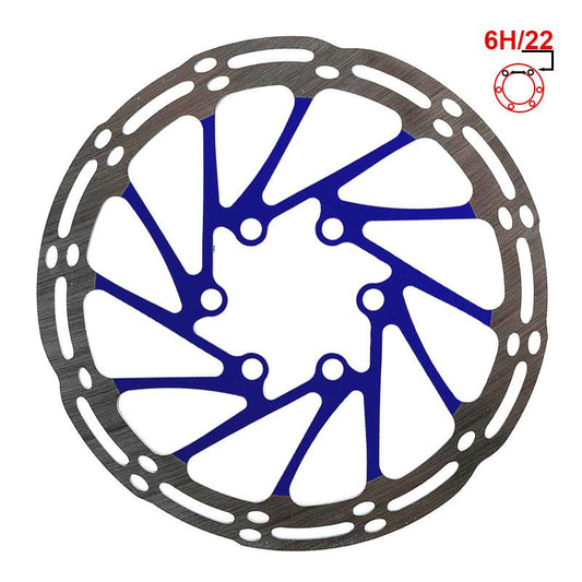 Disco de freno 140mm 6H azul