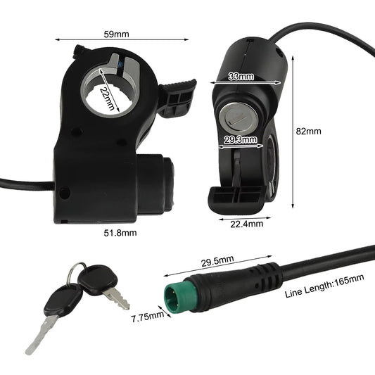 Acelerador con llave para Kukirin G2 PRO