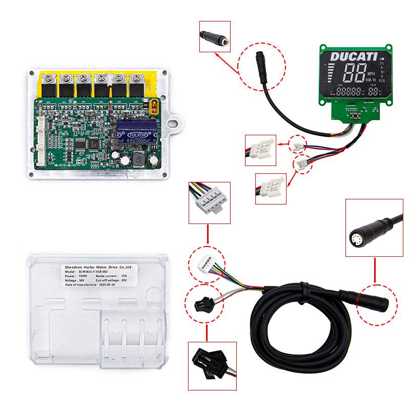 Kit contrôleur + écran 48V 1200W pour Cecotec Bongo Z (Connecteur XT90)