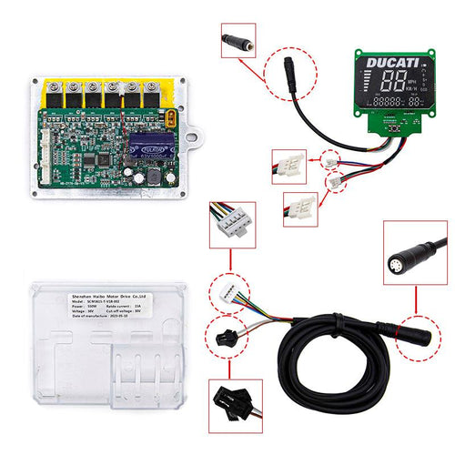 Kit contrôleur + écran 48V 1200W pour Cecotec Bongo Z (Connecteur XT90)