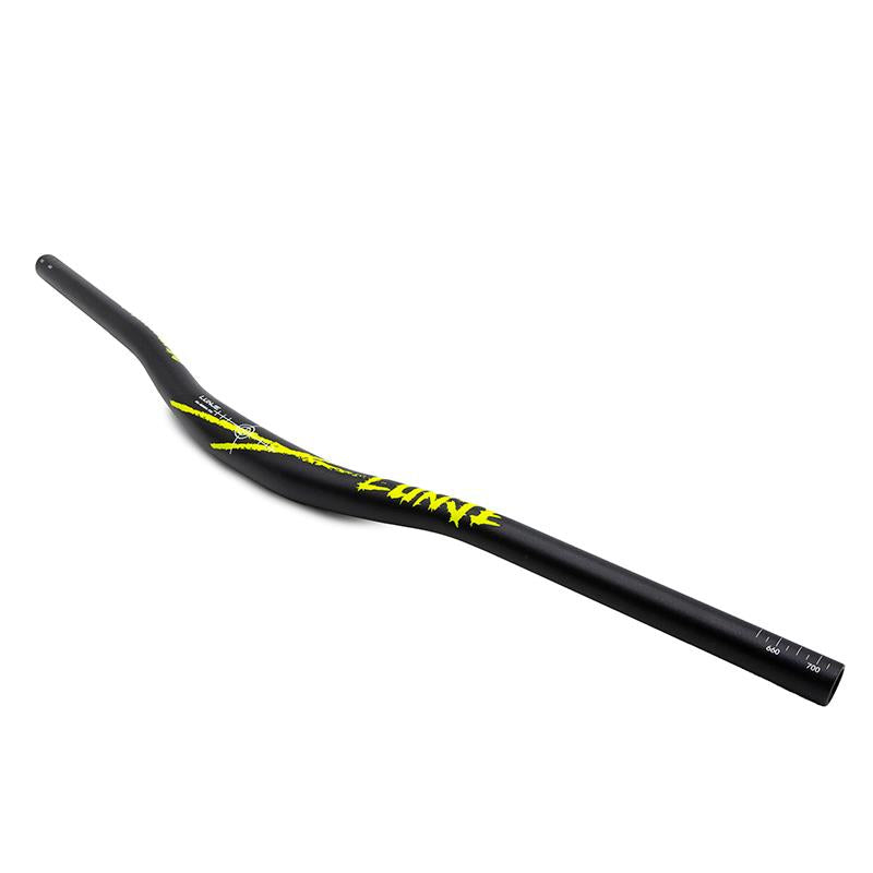 Manillar de 720mm con elevación 25mm negro-verde