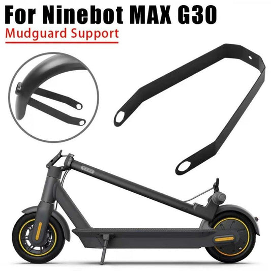 Pieza sujeción luz para guardabarros xiaomi (copia)Soporte guardabarros de metal negro para Ninebot Max G30