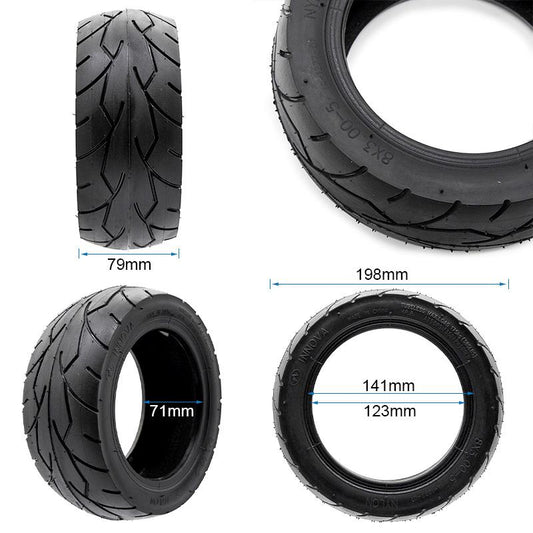 Neumatico Tubeless- Rueda Cubierta 8×3-5 (80/65-5) Para Kaabo Mantis 8