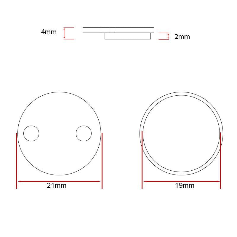 CS001-S pastilla sinterizada 20mm para Xiaomi - 2 juegos