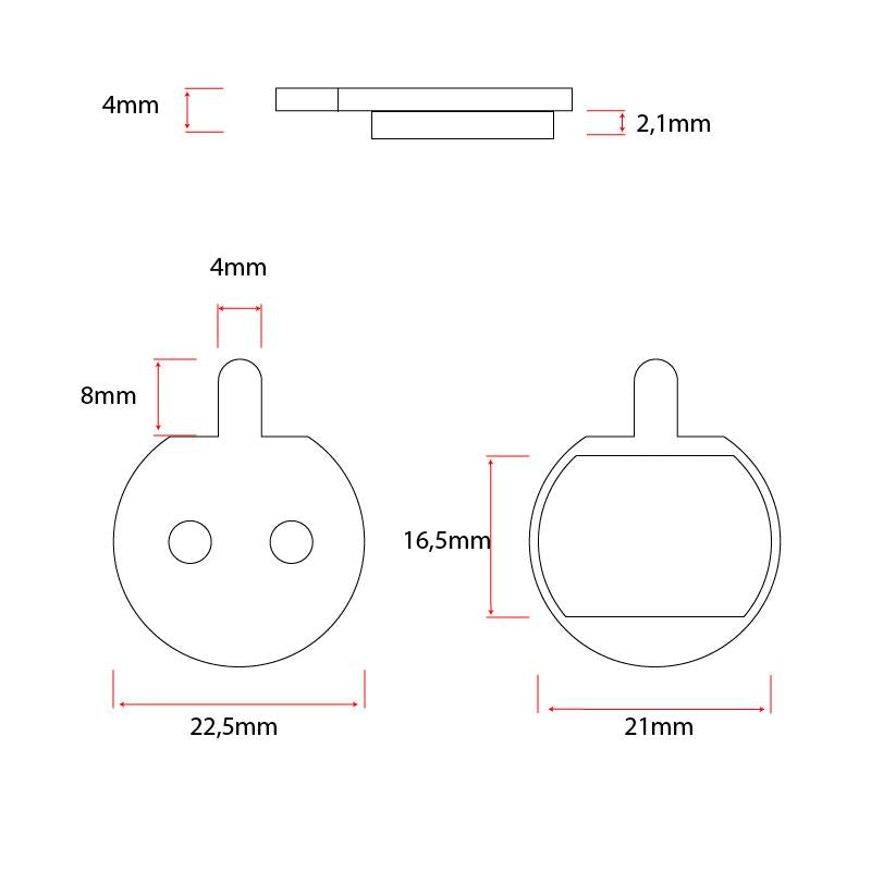 CT004-R pastilla resina - 2 juegos