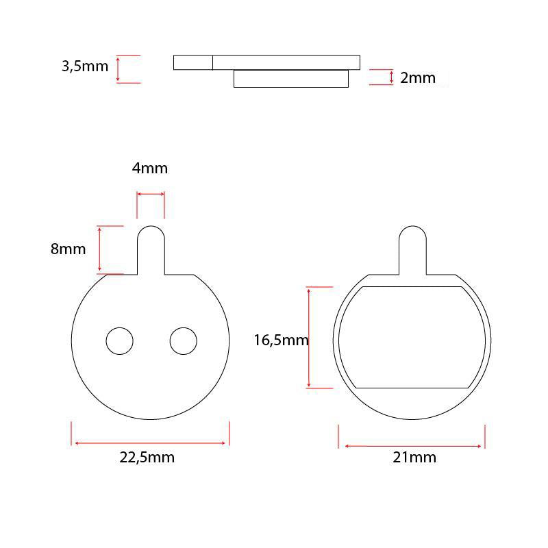 CT004-S pastilla sinterizada - 2 juegos